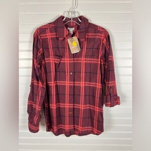 Carhartt Women’s Red/Purple Plaid Shirt